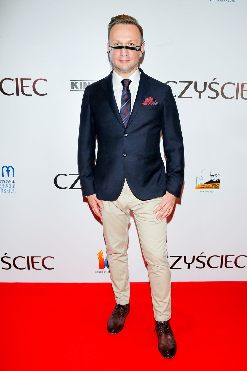 Michał Kondrat - gwiazdy na premierze filmu Czyściec