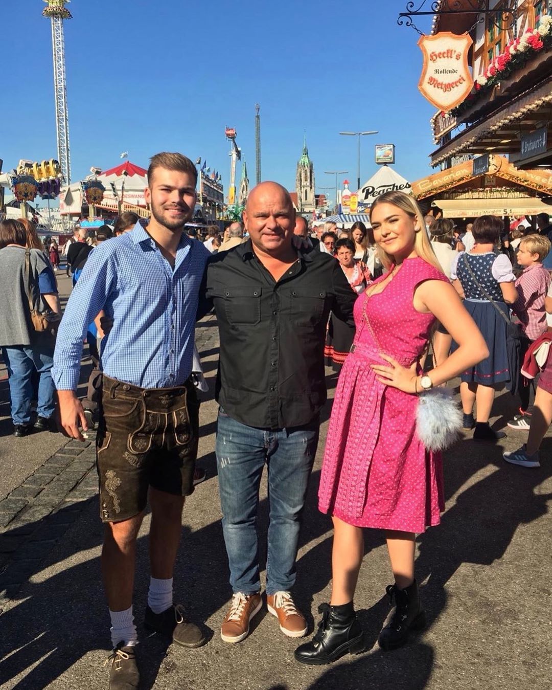 Klaudiusz Sevkovic z synem Tigerem i córką Vanessą