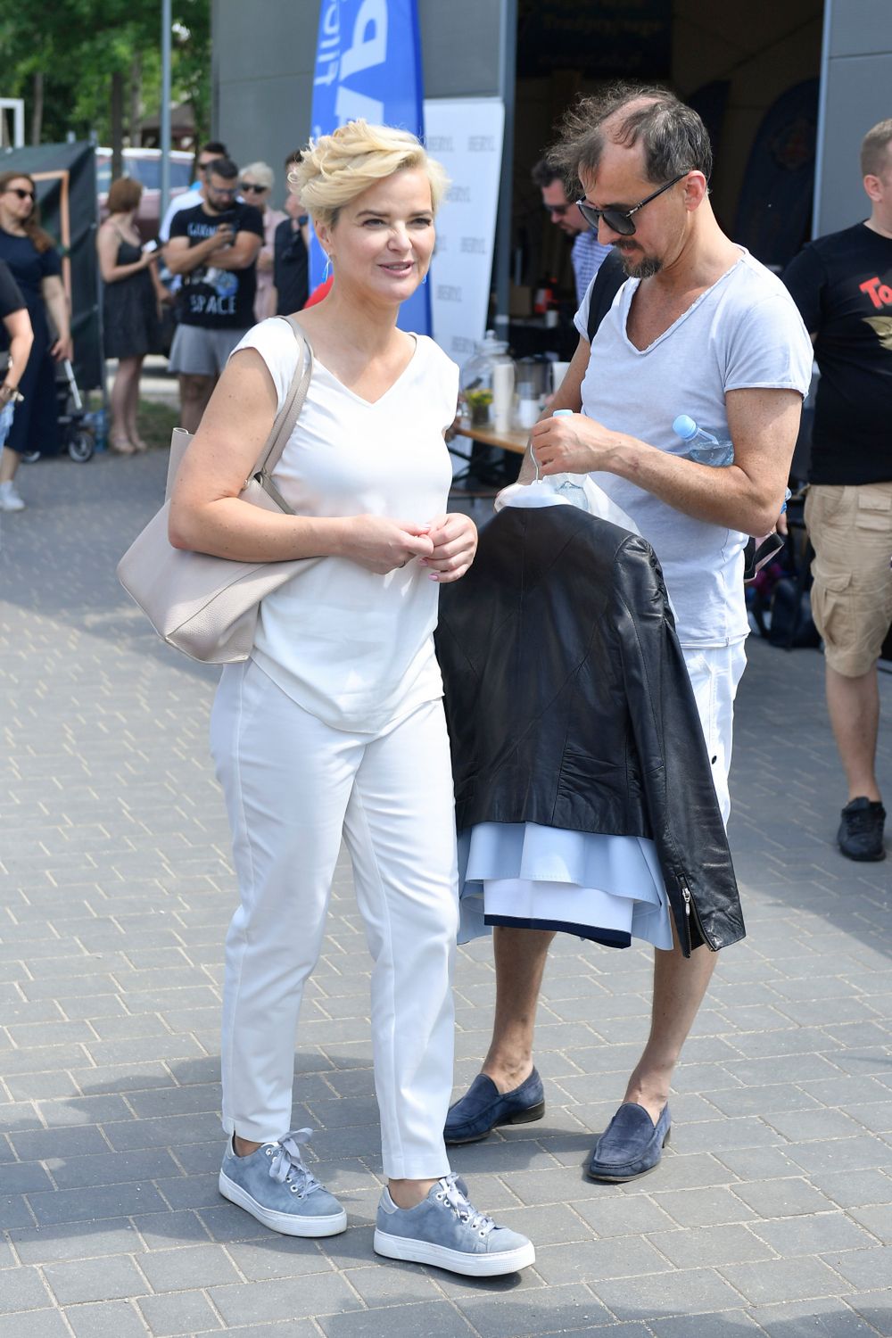 Monika Richardson i Konrad Wojterkowski na charytatywnym pokazie mody