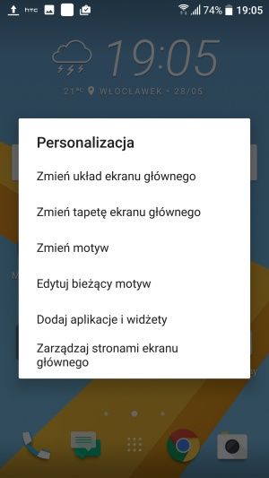 HTC 10 personalizacja