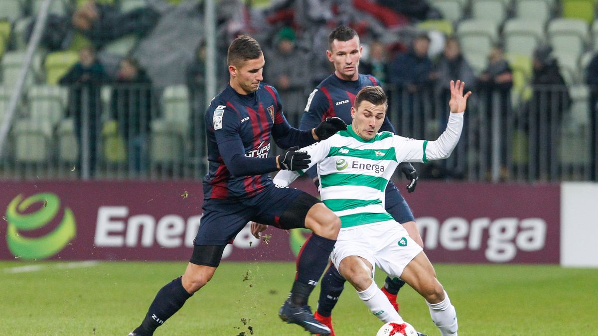 Newspix / GRZEGORZ RADTKE / Na zdjęciu: Łukasz Zwoliński oraz Mato Milos