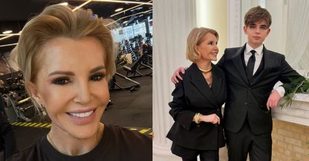 Joanna Racewicz ZA ZGODĄ SYNA chwali się studniówkowym PRZYSTOJNIAKIEM. "To już nie sharenting" (ZDJĘCIA)
