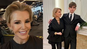 Joanna Racewicz ZA ZGODĄ SYNA chwali się studniówkowym PRZYSTOJNIAKIEM. "To już nie sharenting" (ZDJĘCIA)