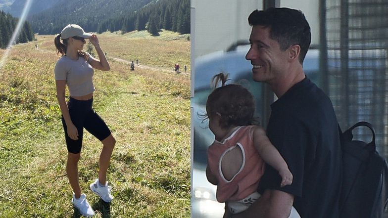 Robert Lewandowski spędza czas z córkami