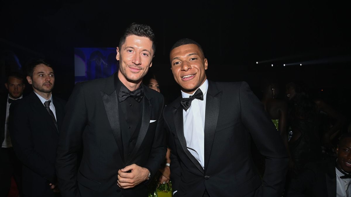 Getty Images / Pascal Le Segretain/amfAR / Na zdjęciu: Robert Lewandowski i Kylian Mbappe