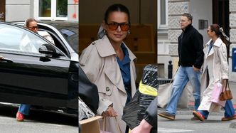Obładowana tobołkami Paulina Sykut-Jeżyna z mężem i torebunią za ponad tysiaka drepczą razem do bryki za PÓŁ MILIONA (ZDJĘCIA)