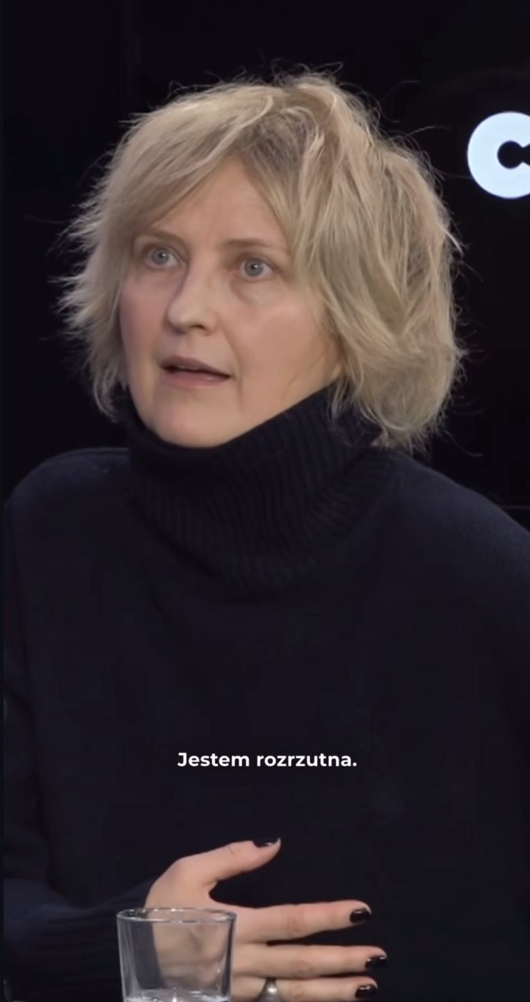 Izabela Kuna podczas rozmowy 