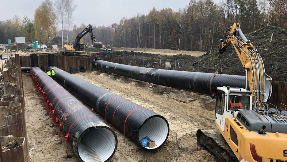 Katowice. Ruszyły prace przy budowie kolejnych zbiorników retencyjnych.