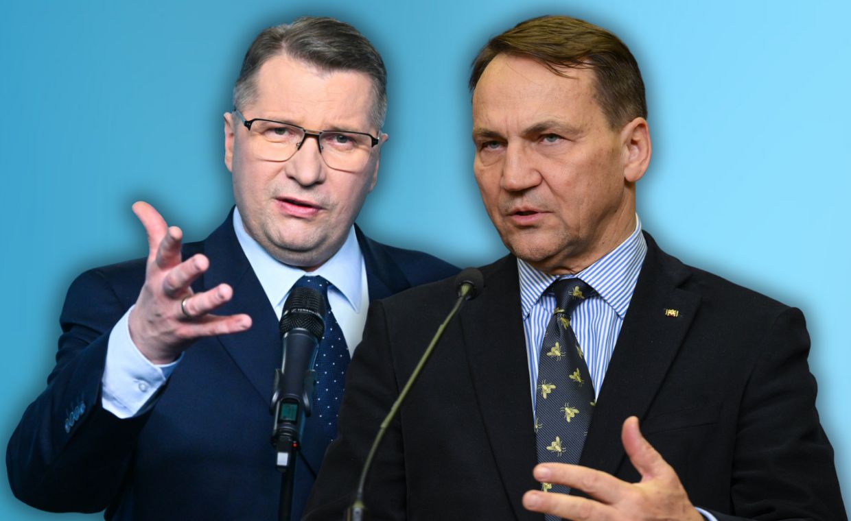 Sikorski drwi z Czarnka