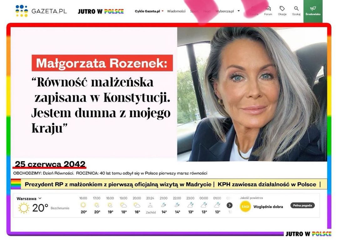 Małgorzata Rozenek za 20 lat