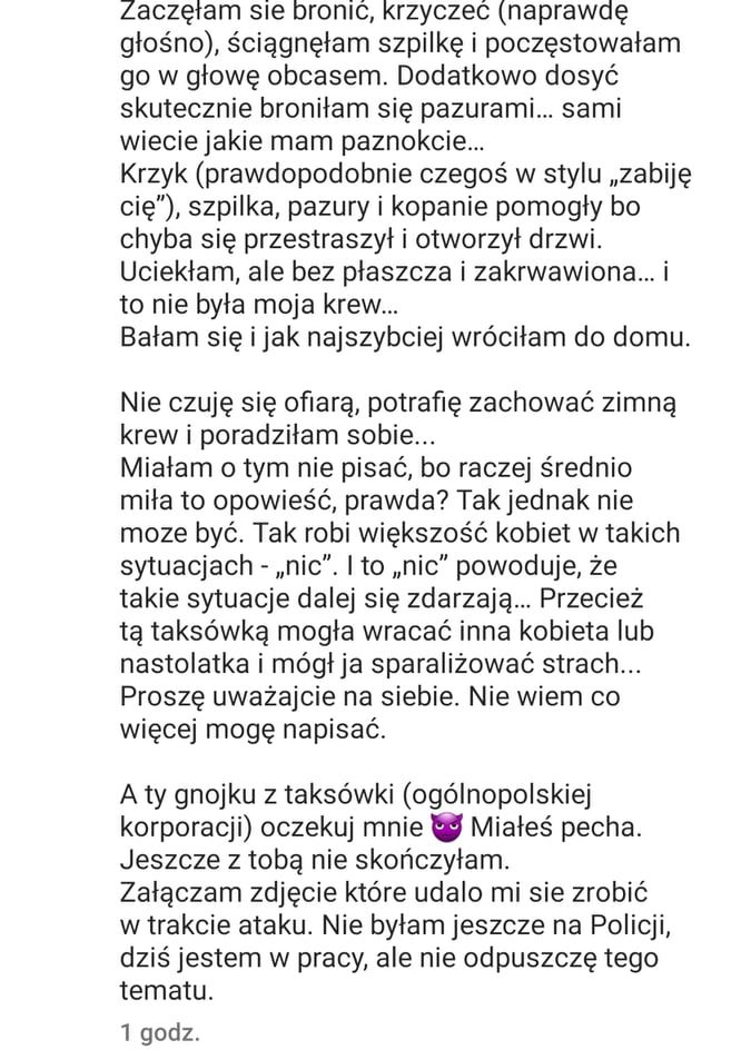 Małgorzata Godlewska uniknęła gwałtu