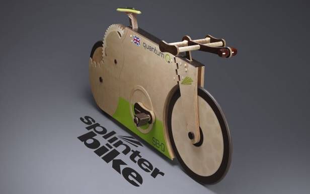 SplinterBike Quantum - jeżdżący rower z drewna. Żadnych metalowych części!