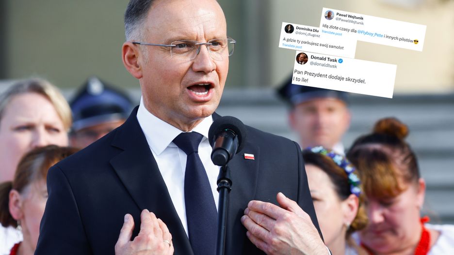 Prezydent Andrzej Duda podczas spotkania z mieszkańcami Konina