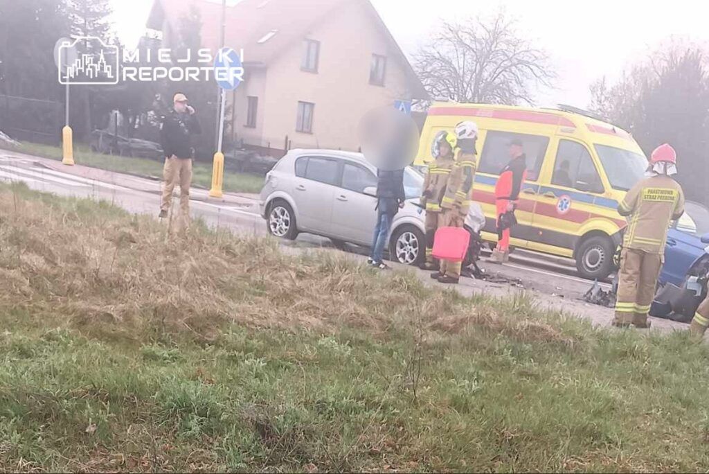 Fot. Czytelnik Miejskiego Reportera.  Czołowe zderzenie