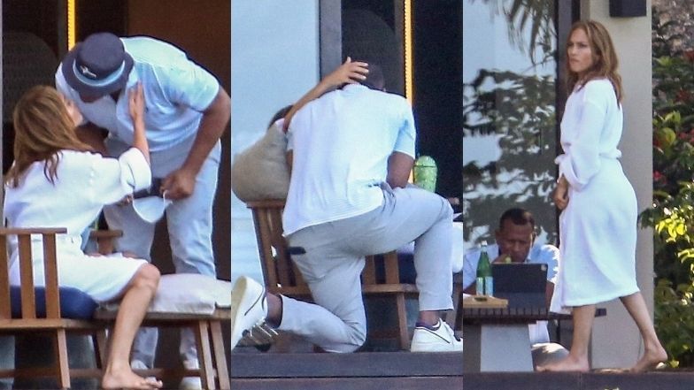 Jennifer Lopez i Alex Rodriguez wymieniają pocałunki na Dominikanie