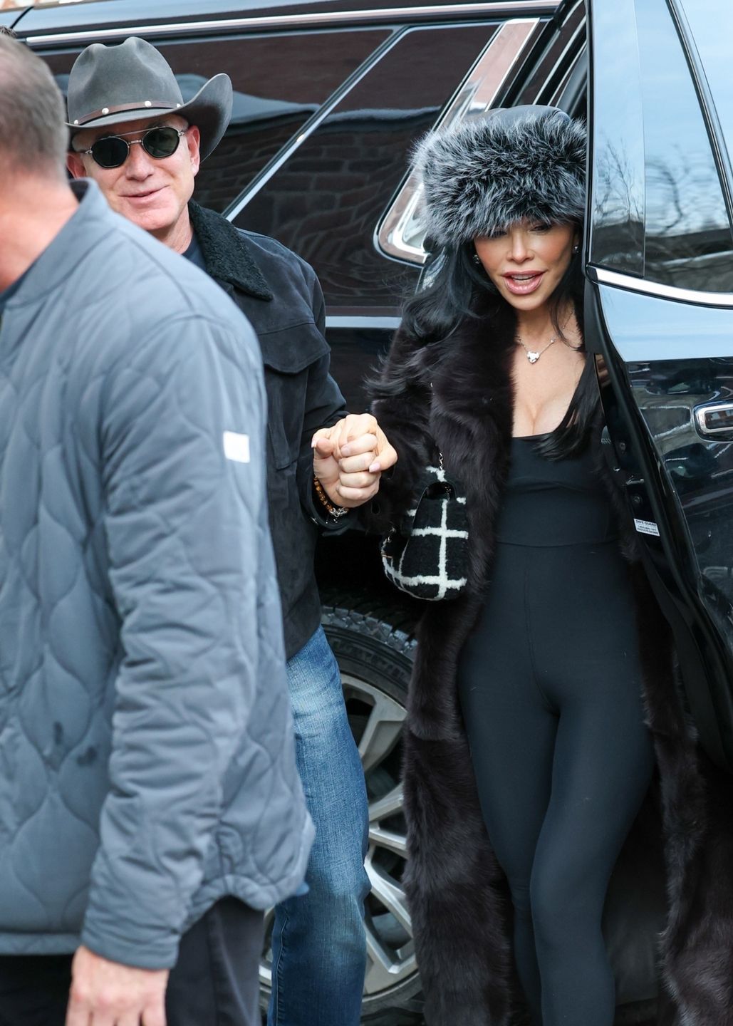 Jeff Bezos i Lauren Sanchez w Aspen