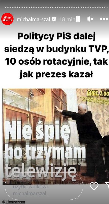 Jarosław Kaczyński raczej się wczoraj nie wyspał. 