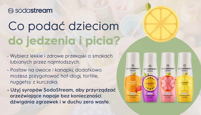 Co podać dzieciom do jedzenia i picia? - infografika.