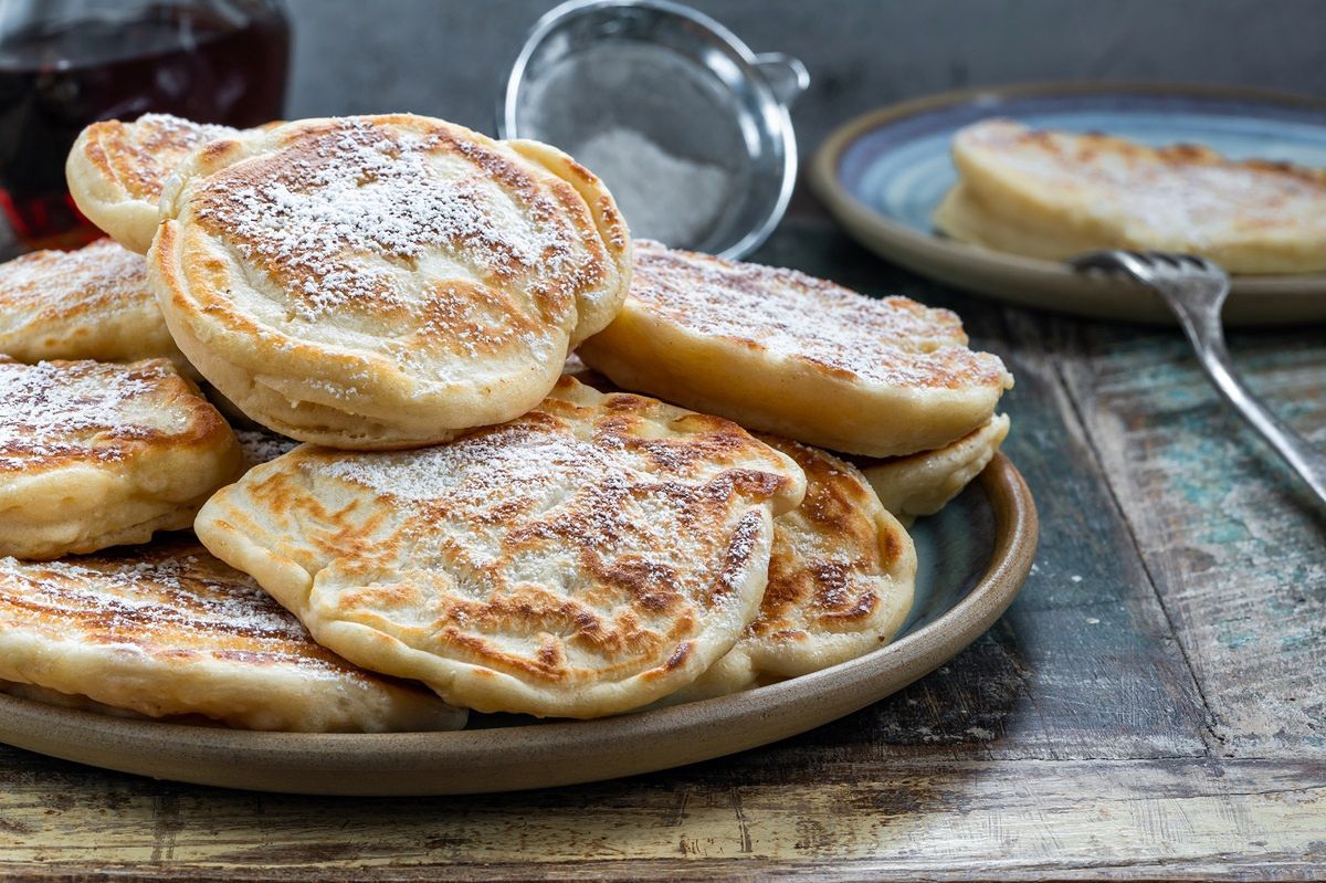 Recipe for breakfast pancakes.