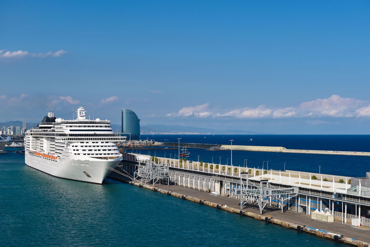 The port in Barcelona has been one of the busiest in Europe for many years.