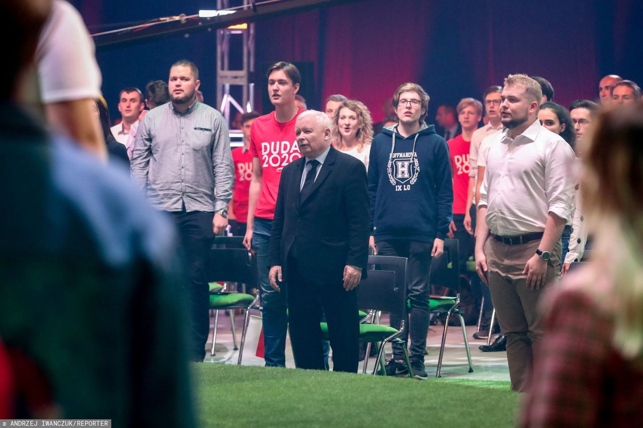 Michał Moskal i Jarosław Kaczyński