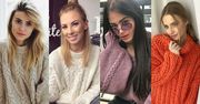 Jakie swetry z warkoczami noszą celebrytki?