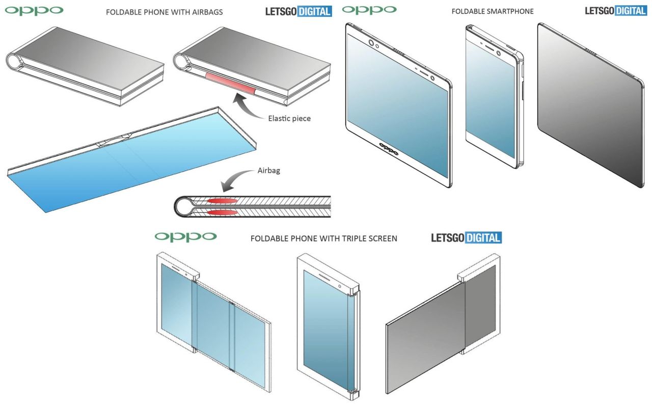 ilustracje z patentów Oppo / Gizchina.com