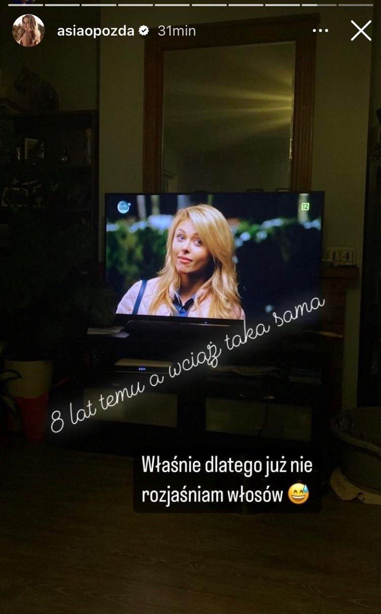 Joanna Opozda wspomina swoją fryzurę 8 lat temu