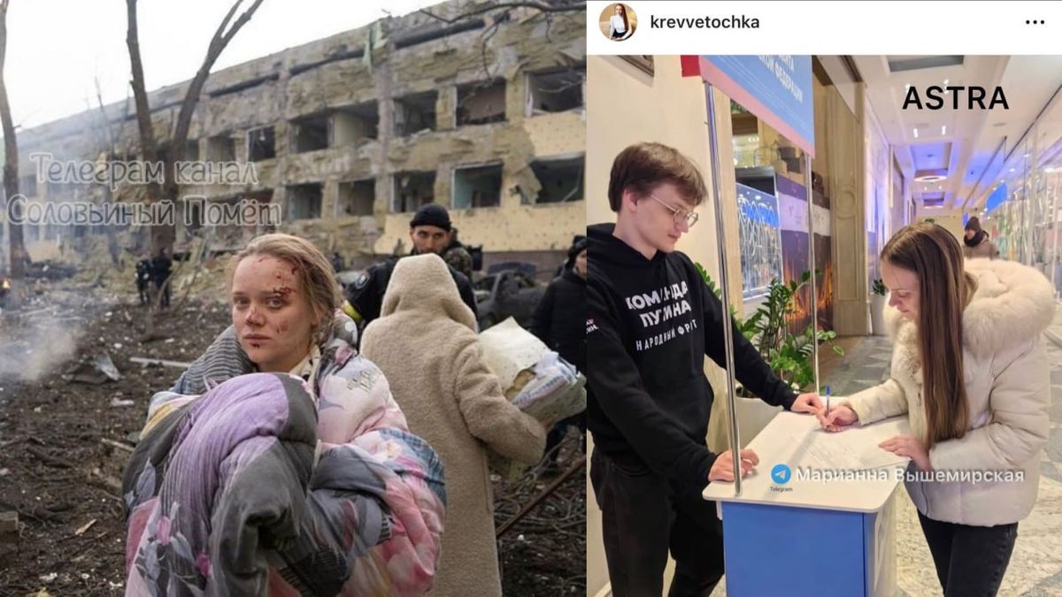 Słynna Marianna z Mariupola poparła Putina?