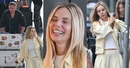 TYLKO NA PUDELKU: Ciężarna Izabela Janachowska z mężem, synkiem i walizkami za kilka tysięcy złotych LECI DO DUBAJU! (ZDJĘCIA)