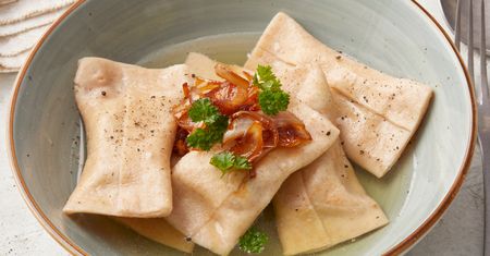 Te pierogi to hit w Niemczech. Nigdy wcześniej nie jadłam tak wyrazistego i pełnego smaku farszu