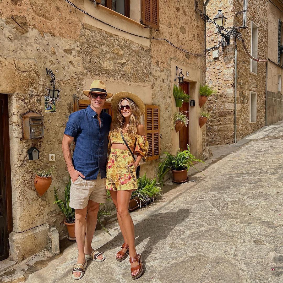 Anna Lewandowska i Robert Lewandowski na Majorce 