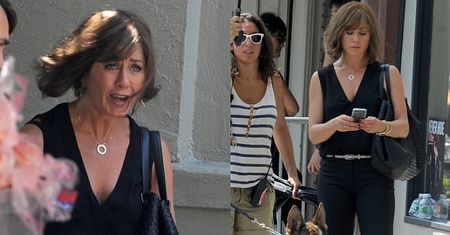 "POSTARZONA" Aniston na planie nowego filmu (ZDJĘCIA)