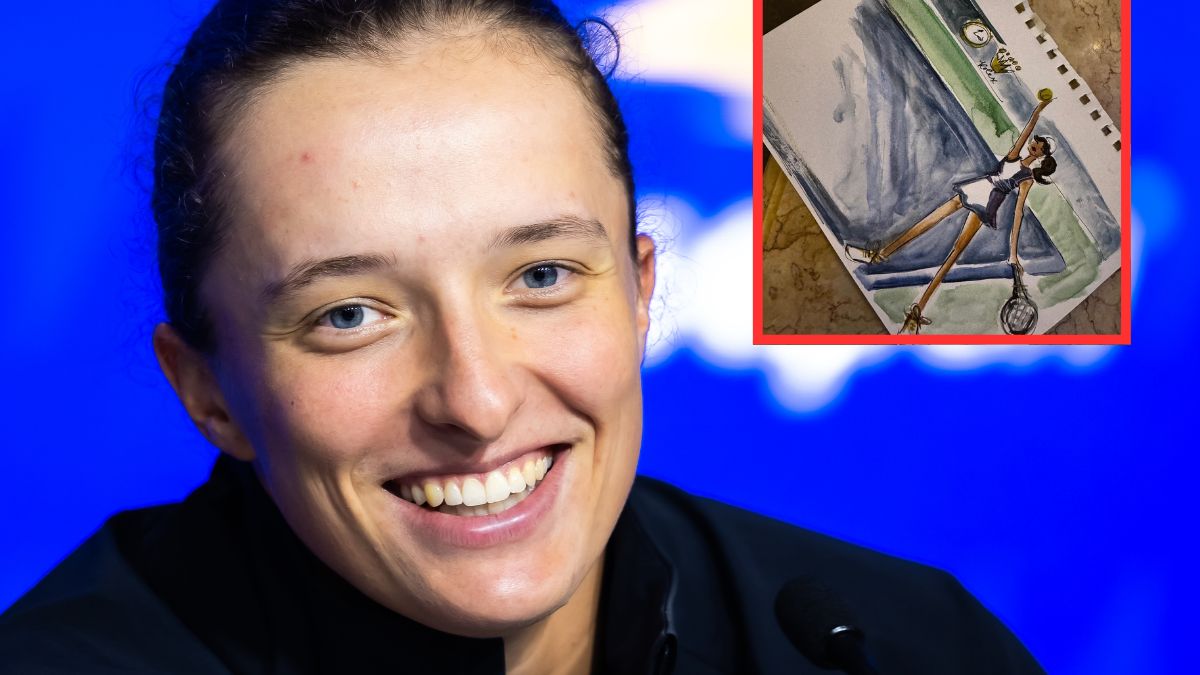 Iga Świątek pochwaliła się rysunkiem od fana