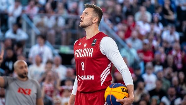Przemysław Zamojski podczas MŚ w koszykówce 3x3