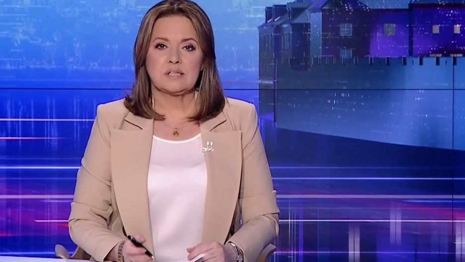 Jedną z twarzy "Wiadomości" TVP jest Danuta Holecka
