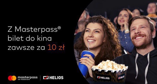 Bilety za 10 zł w sieci Helios w promocji Masterpass