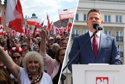Tłumy w Warszawie. Trzaskowski na marszu o "locie na Księżyc"