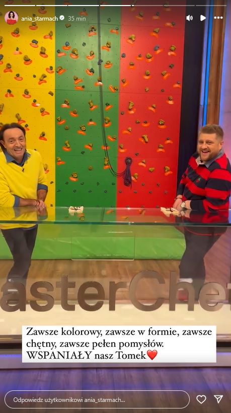 Anna Starmach żegna Tomasza Jakubiaka