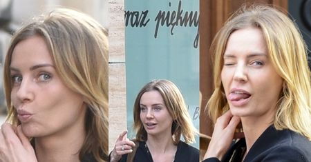Agnieszka Szulim wychodzi z gabinetu medycyny estetycznej (ZDJĘCIA)