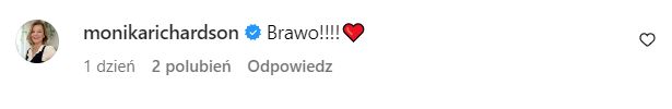Monika Richardson skomentowała zdjęcie Katarzyny Dowbor