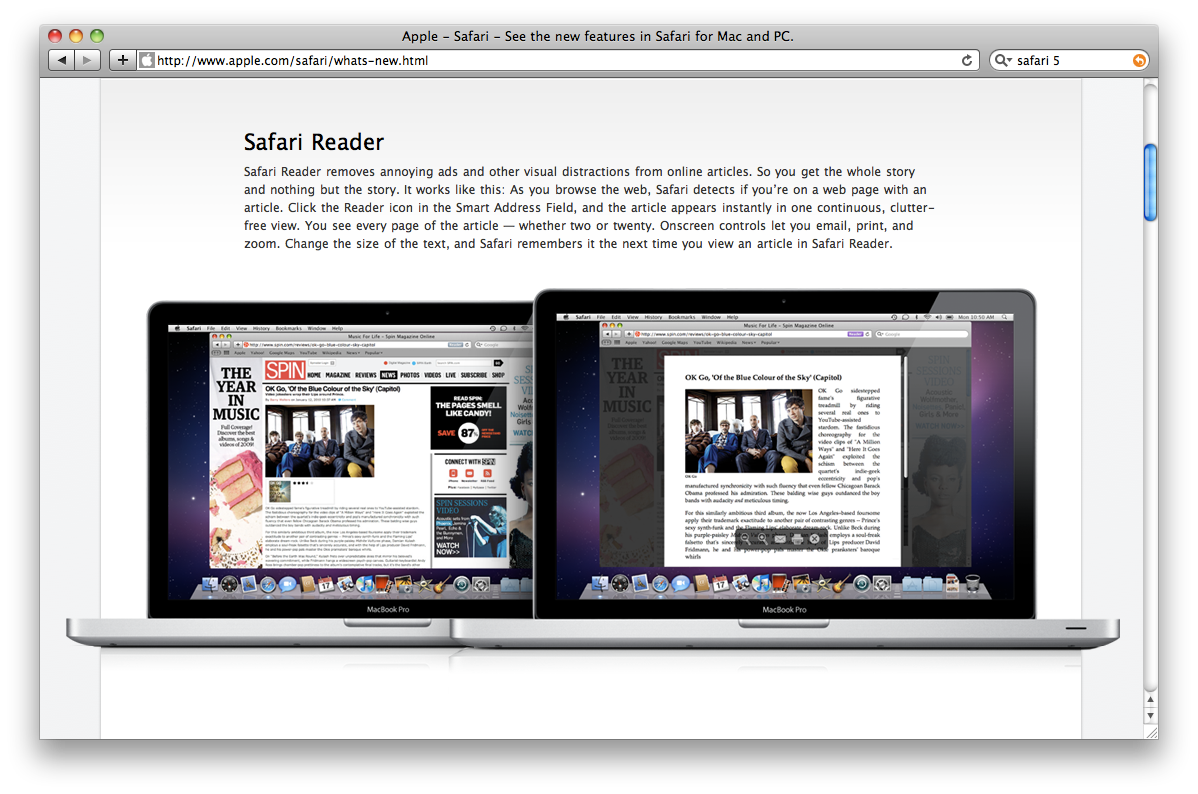 Safari Reader - ratunek, czy śmierć dla sieciowych mediów? 2