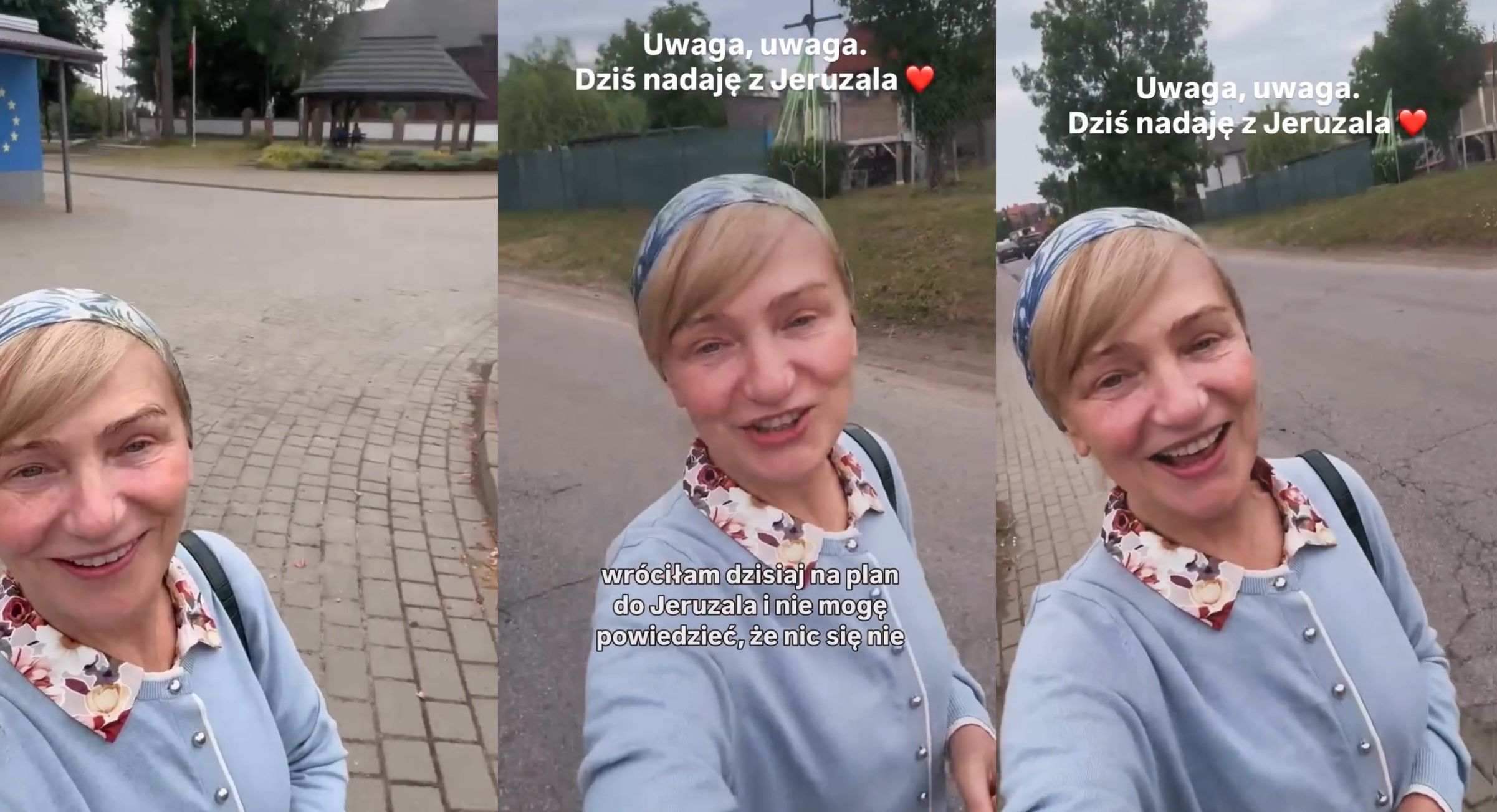 Katarzyna Żak na planie "Rancza"