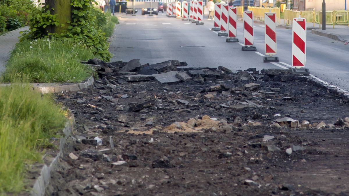 asfalt, ulica, remont, zrywanie, objazd, woda, droga, park, kamienie, brud, bory, drzew, obszarów wiejskich, chodnik, tor, kraj, rzeka, pola, beton, szlak, alejka