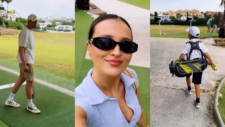 Marina Łuczenko relacjonuje rodzinny czas na polu golfowym