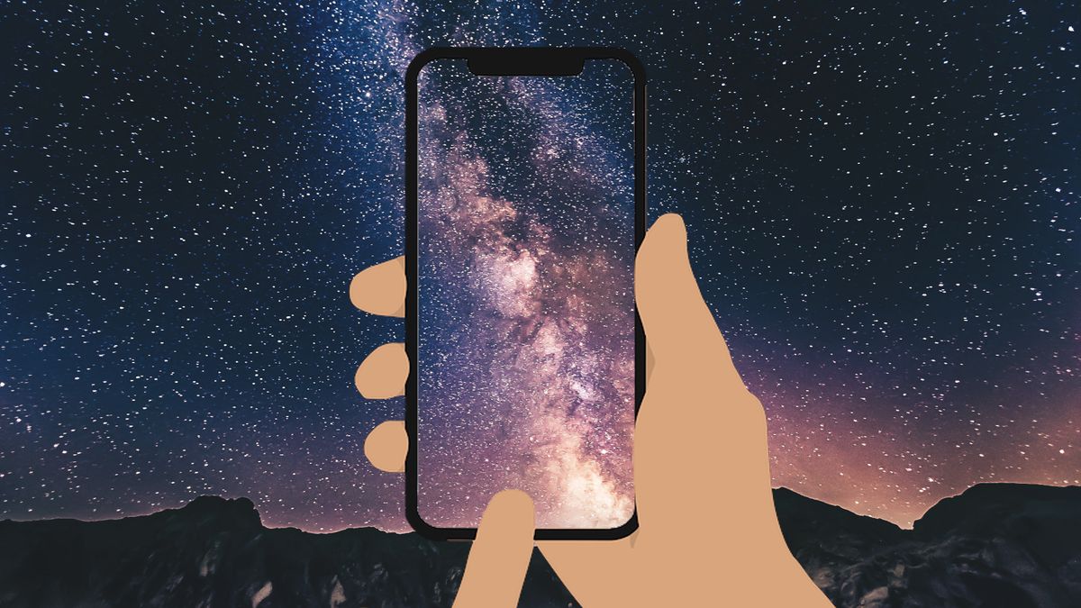 Zrobiłem zdjęcie Drogi Mlecznej smartfonem 1