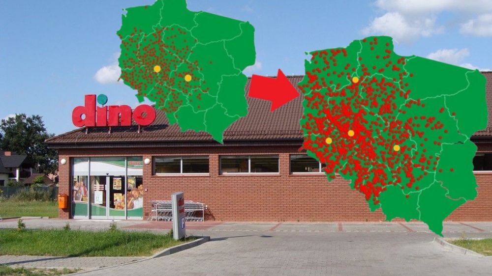 Sieć Dino z każdym rokiem liczy coraz więcej sklepów.