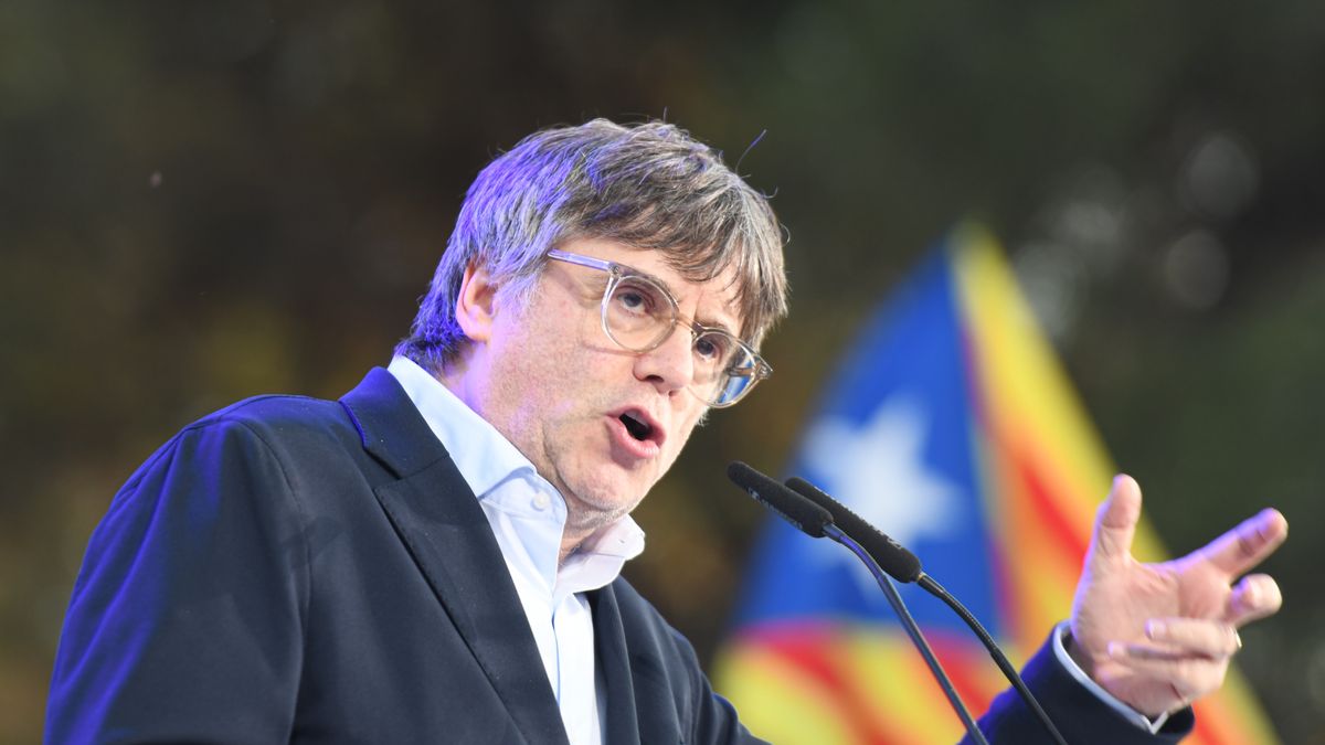 Na zdjęciu lider partii Junts Carles Puigdemont