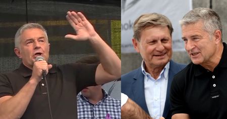 Frasyniuk na proteście pod Sądem Najwyższym: "My obywatele stajemy w obronie Konstytucji"