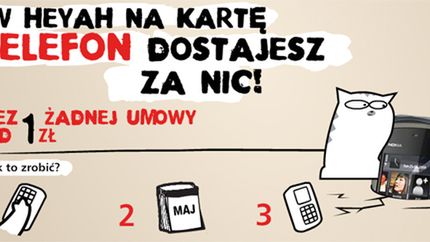 W Heyah telefon dostajesz za nic - nowa reklama 1